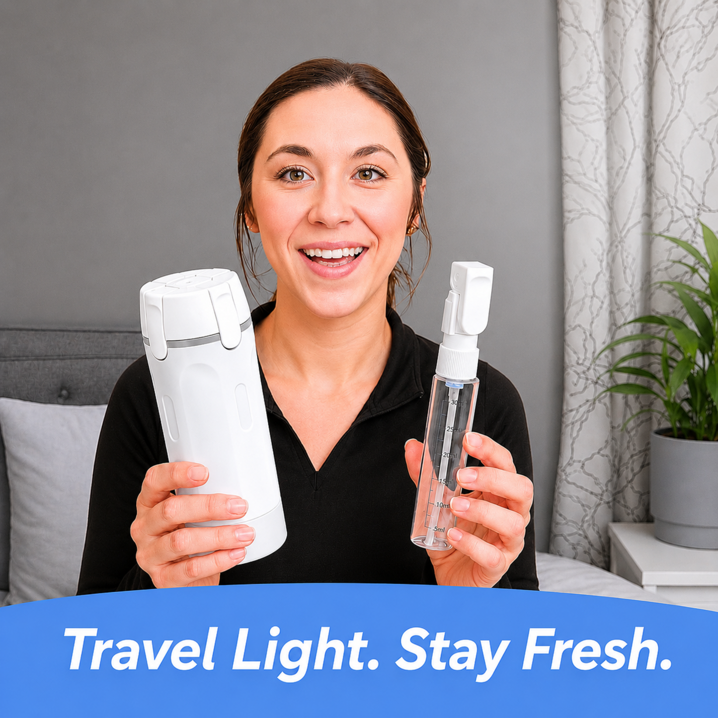 Rovellix 4-in-1 Travel Dispenser Bottle