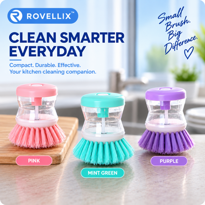 Rovellix Astronaut Dish Brush with Soap Dispenser