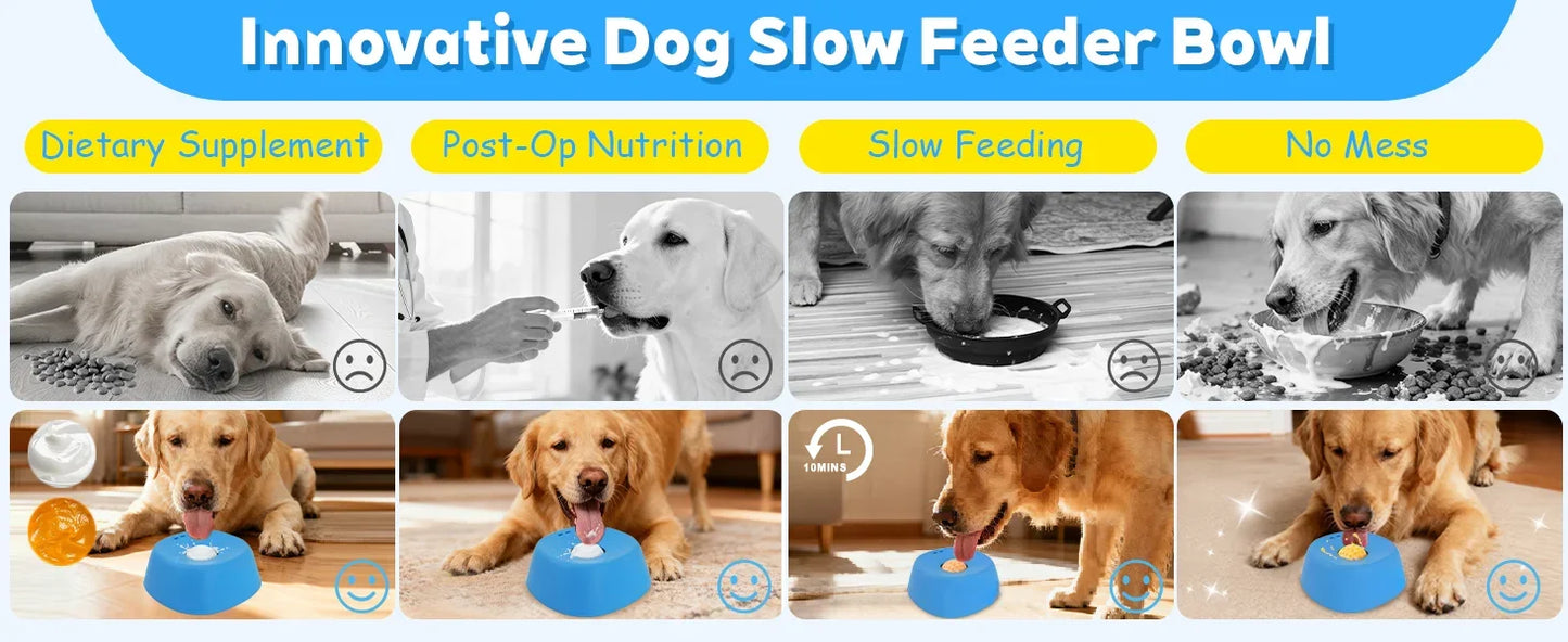 Rovellix™ Slow Feeder Bowl – for Dogs and Cats